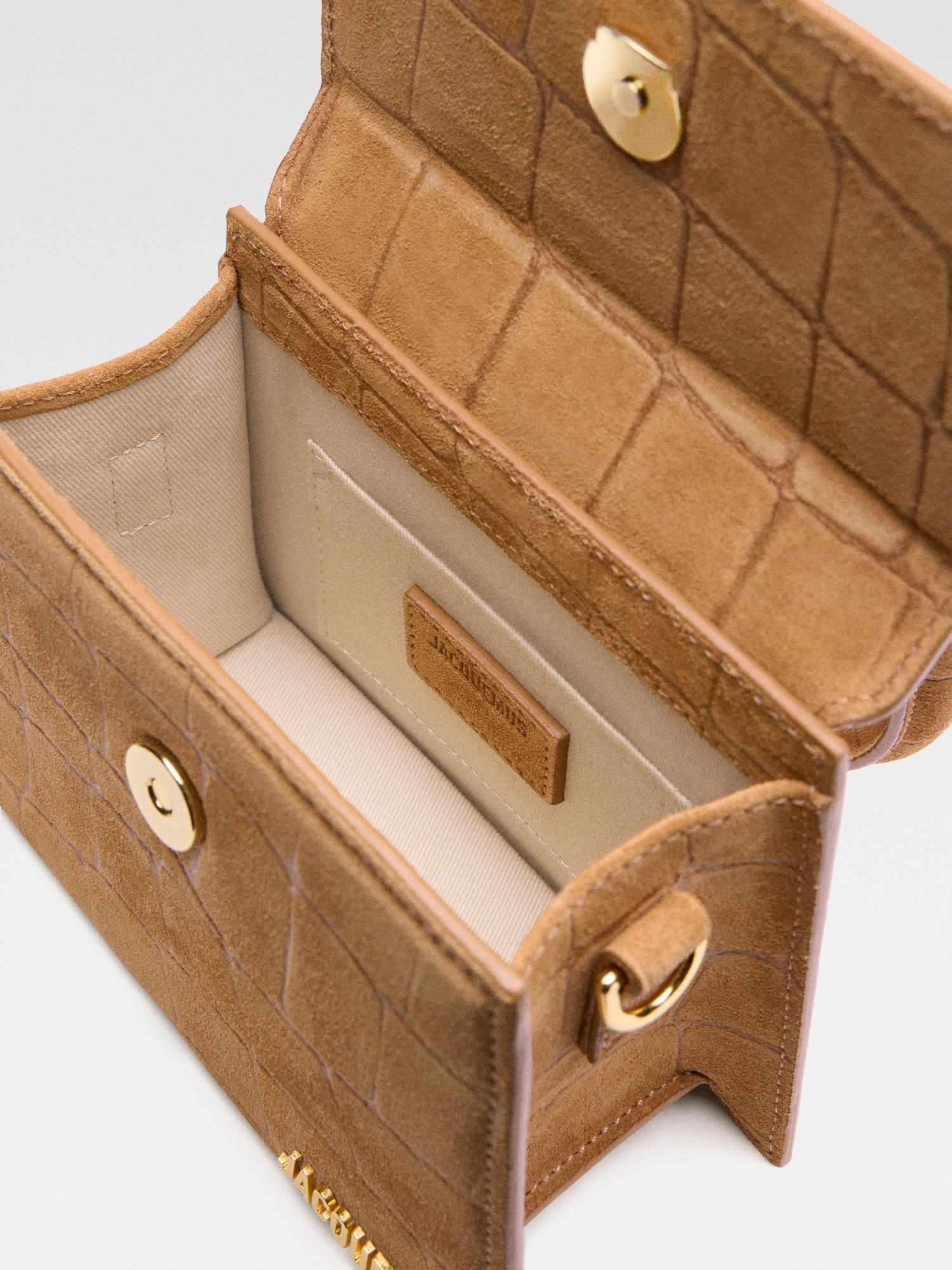 Jacquemus Chiquito Buckle Detailed Medium Top Handle Bag In Brown
