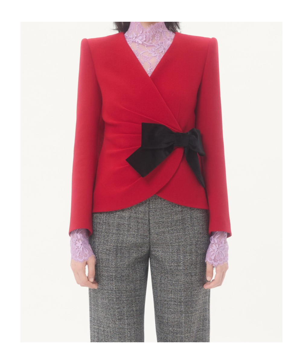Valentino Long-sleeved Casual Jacket In Red