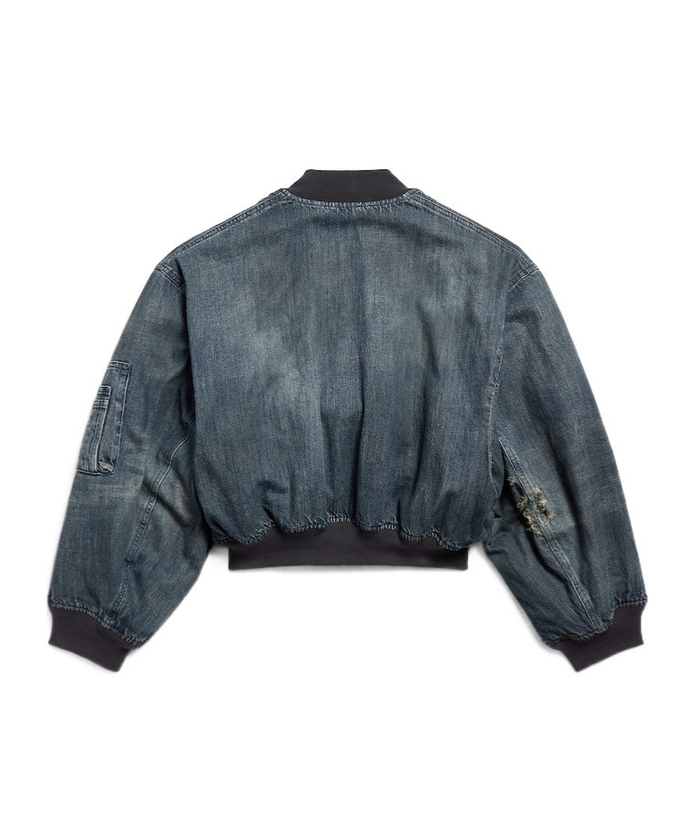 Balenciaga Standard Bomber In Blue