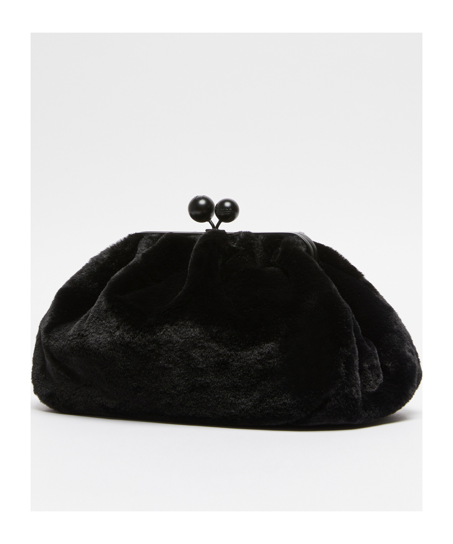 Weekend Max Mara Pasticcino Bag Medium Logo Clutch In Black