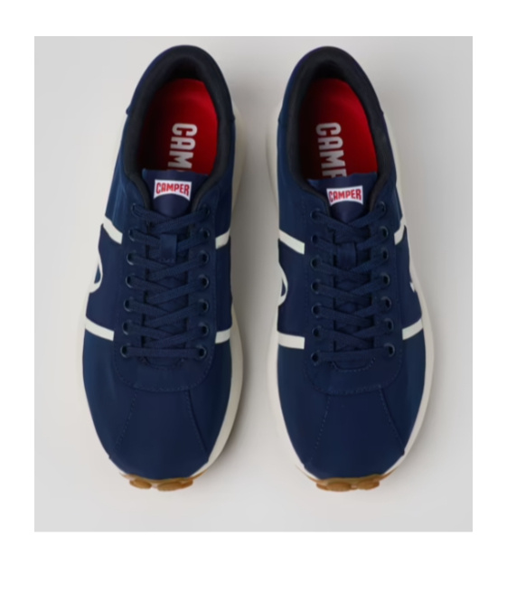 Camper Pelotas Athens Round-toe Lace-up Sneakers In Black