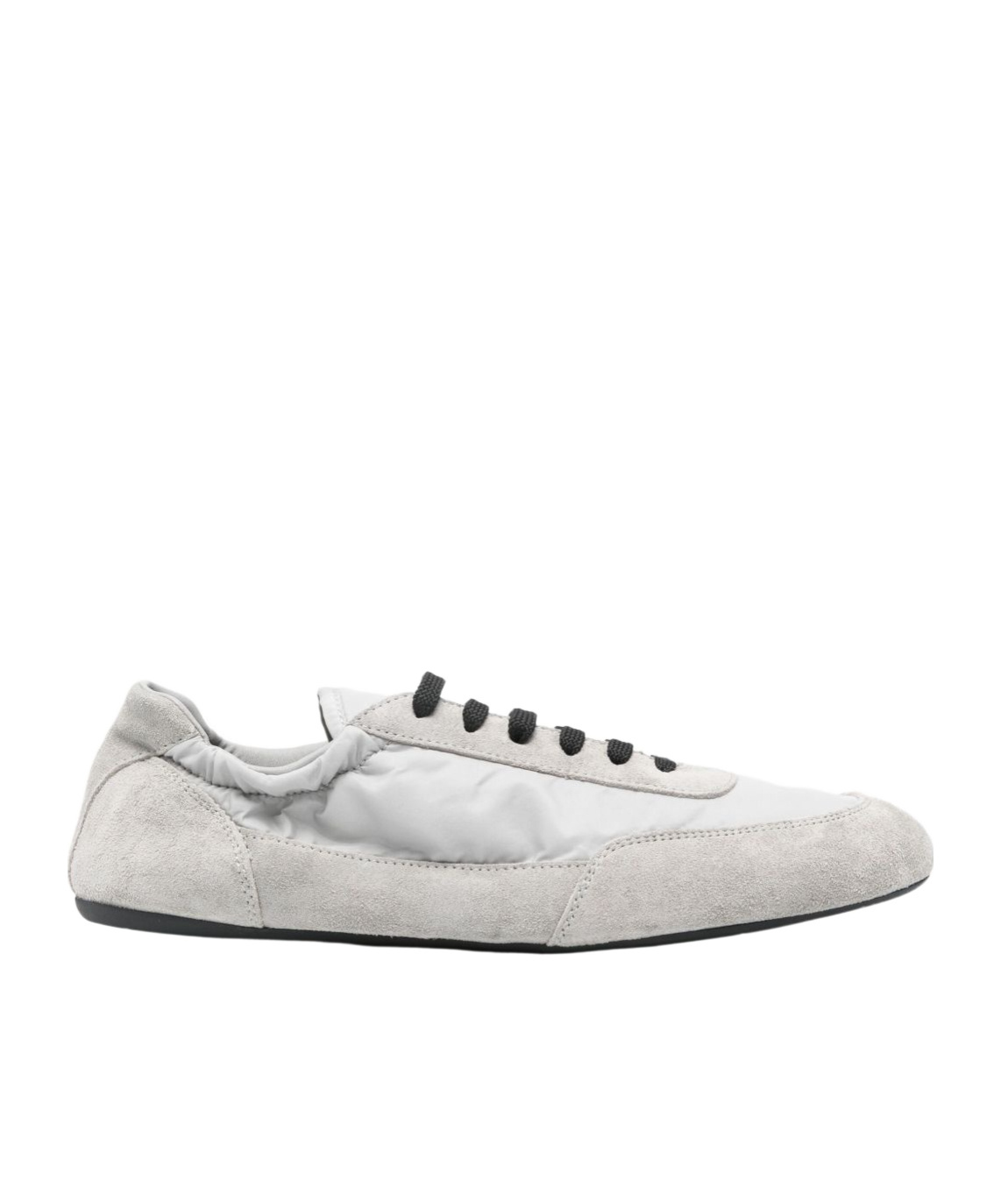 Prada Round-toe Low-top Casual Shoes In White