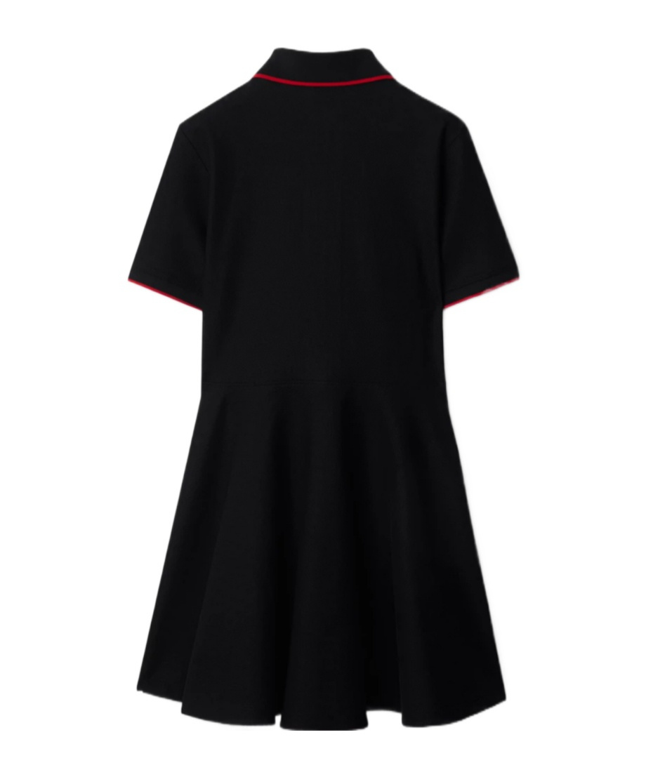 Burberry Polo Dress In Black