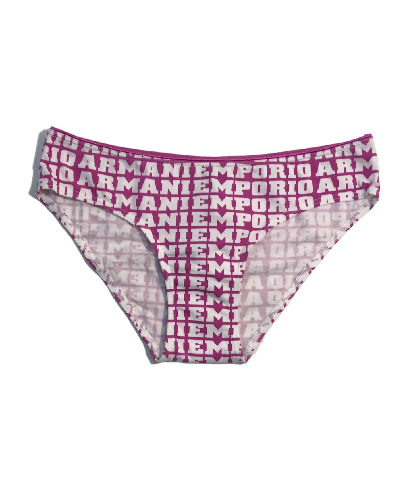 Emporio Armani Logo Printed Briefs Pants In Pink