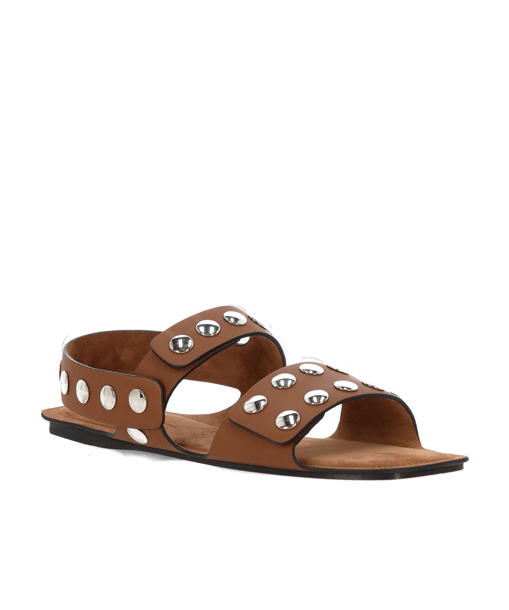 Shop Khaite Boden Flat Sandals In Brown