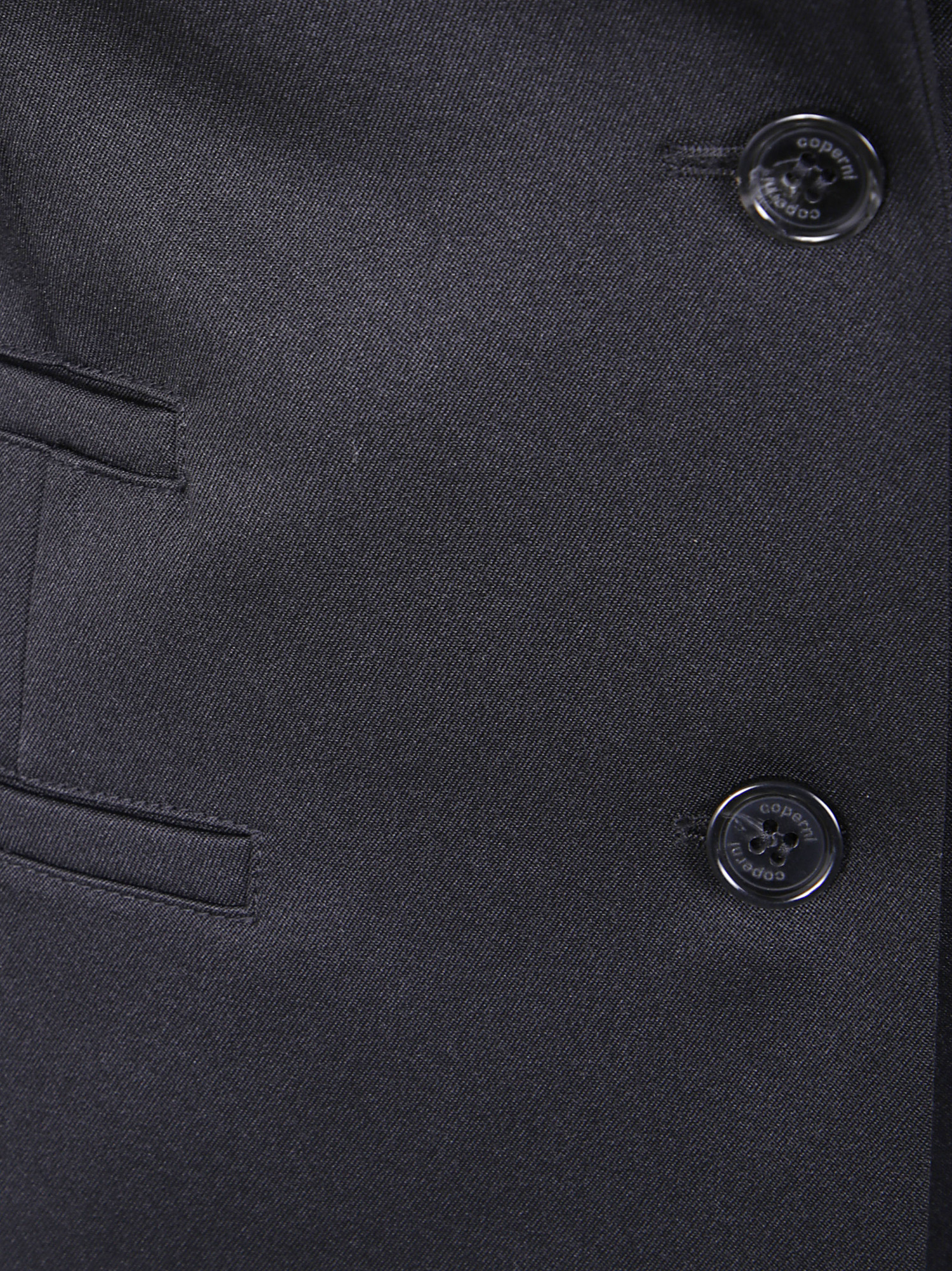 Coperni Modern Ribbed Jacket Notched Lapel In Blue