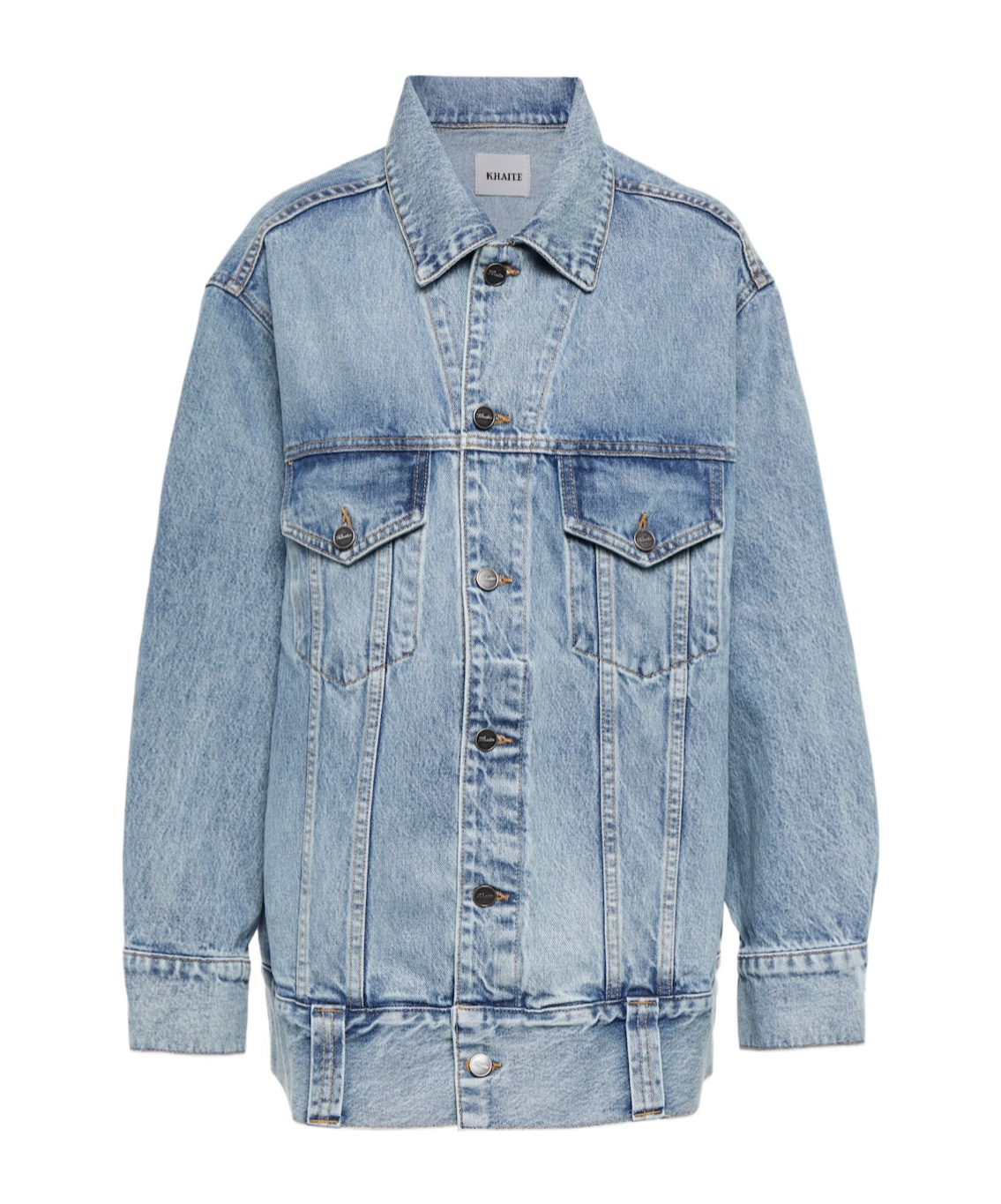 Khaite Grizzo Denim Jacket In Blue