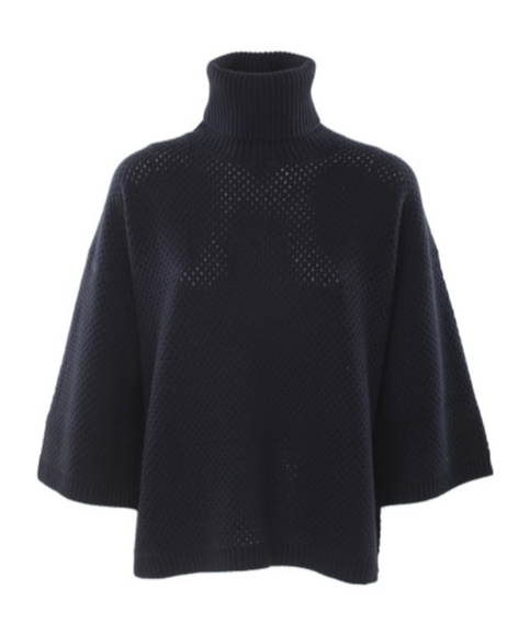 Shop Fabiana Filippi Open-knit Sweater In Black