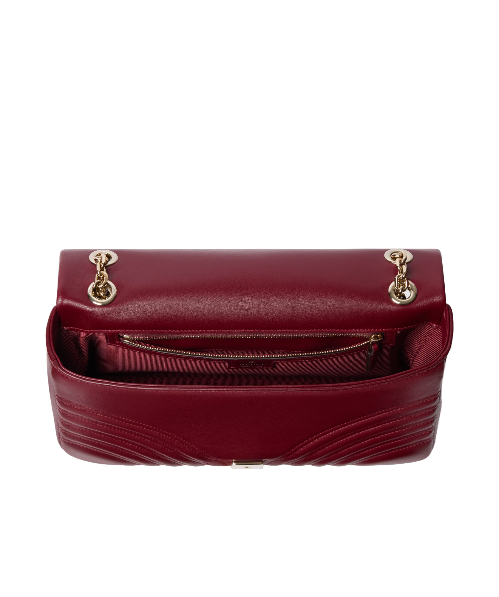 Gucci Gg Marmont Large Shoulder Bag In Red