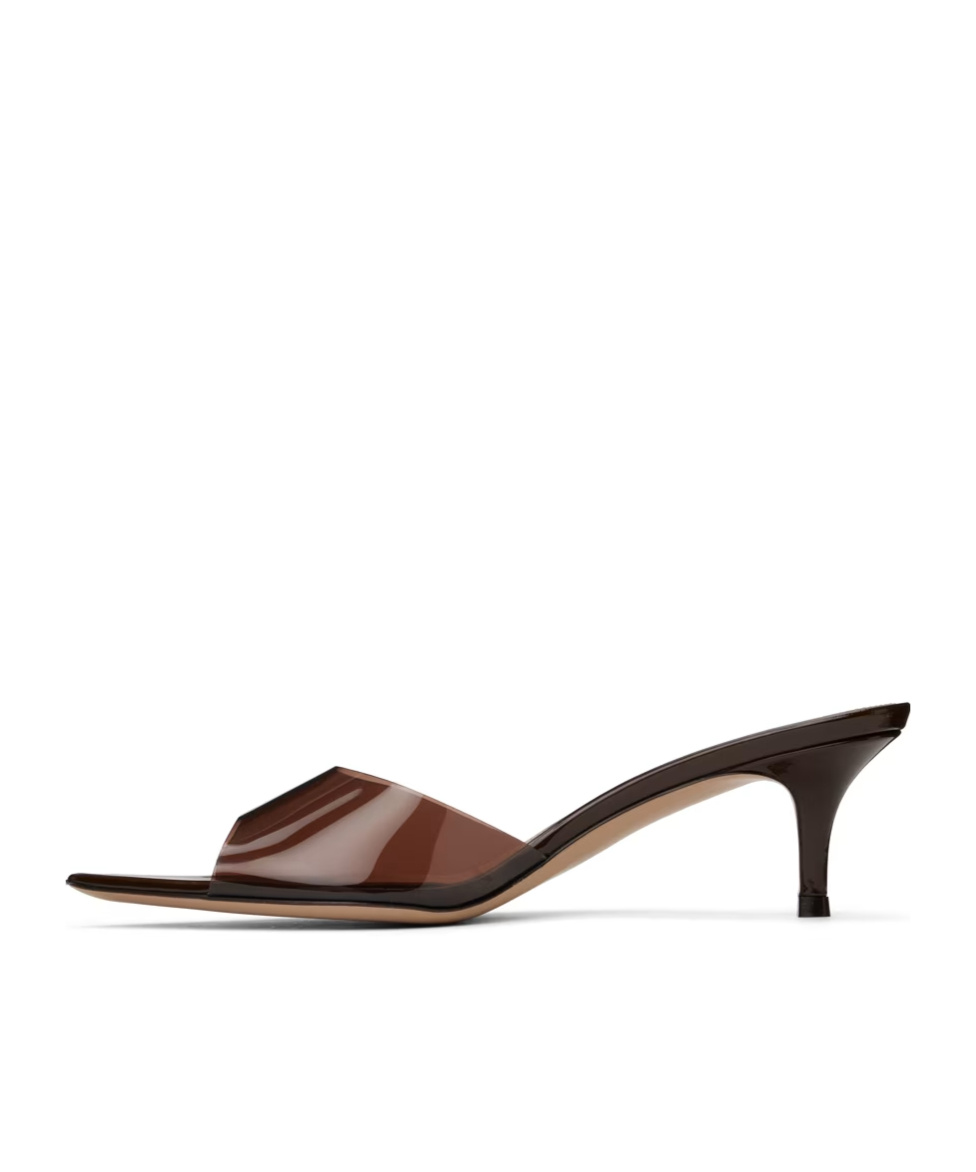 Gianvito Rossi Elle 55 High-heeled Sandals In Brown