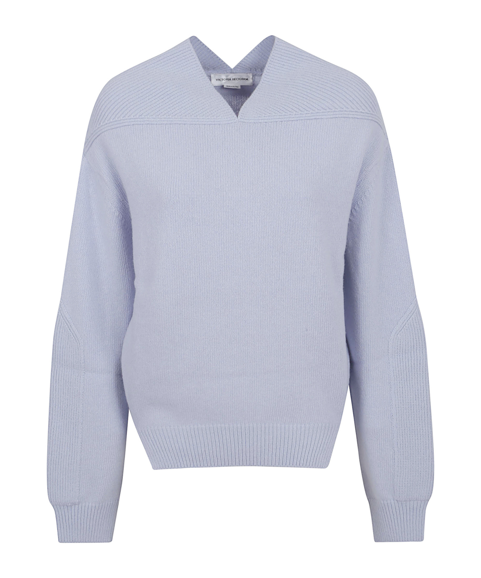 Victoria Beckham Wool And Cashmere Blend Jumper In Blue