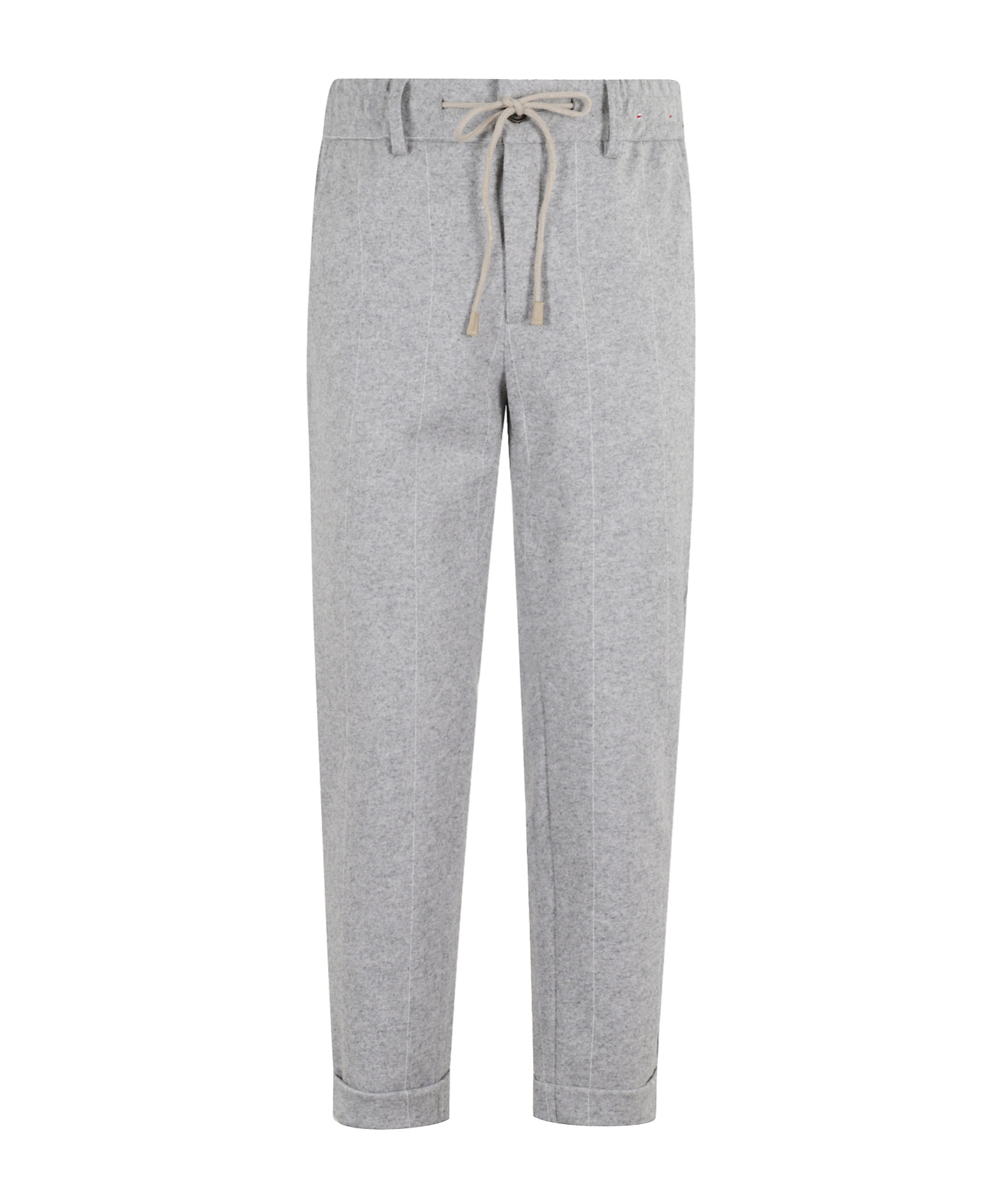 Eleventy Drawstring-cuffed Trousers In Gray