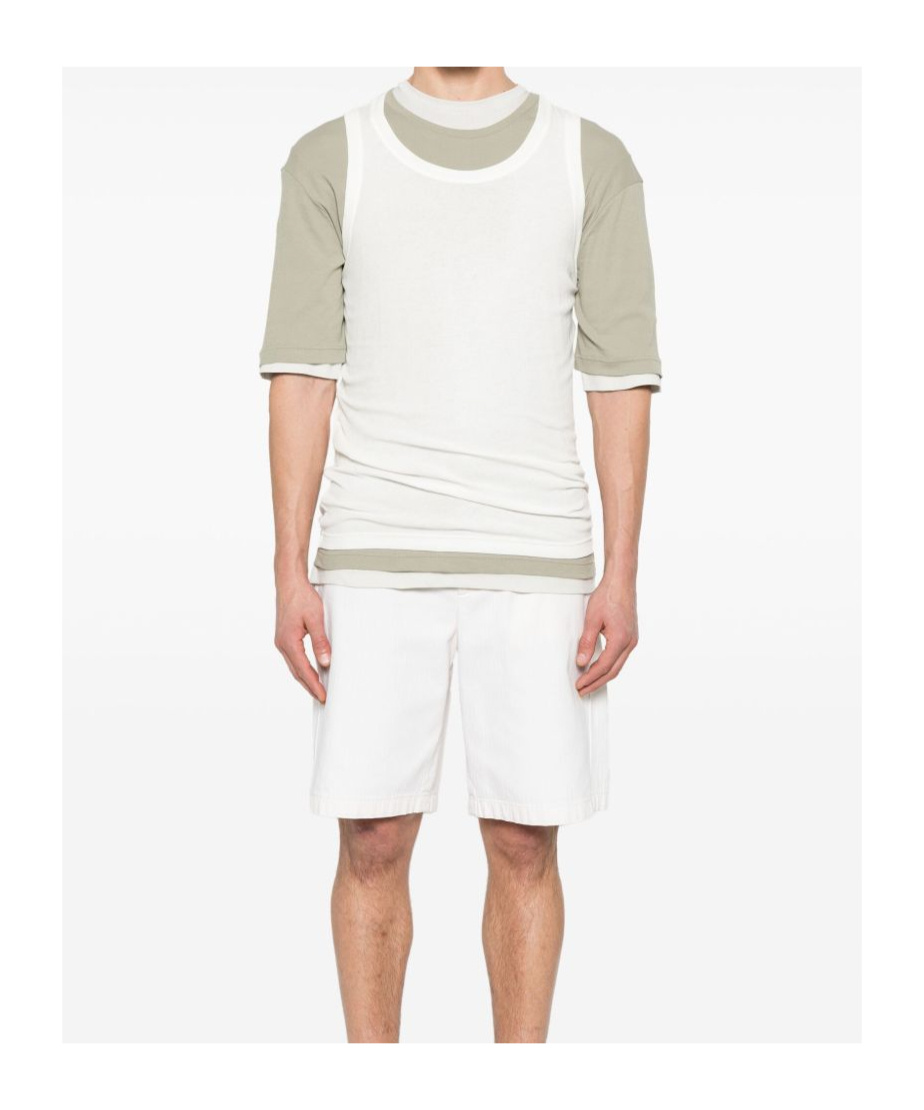 Jil Sander Cotton T-shirt And Tank Top Set In White