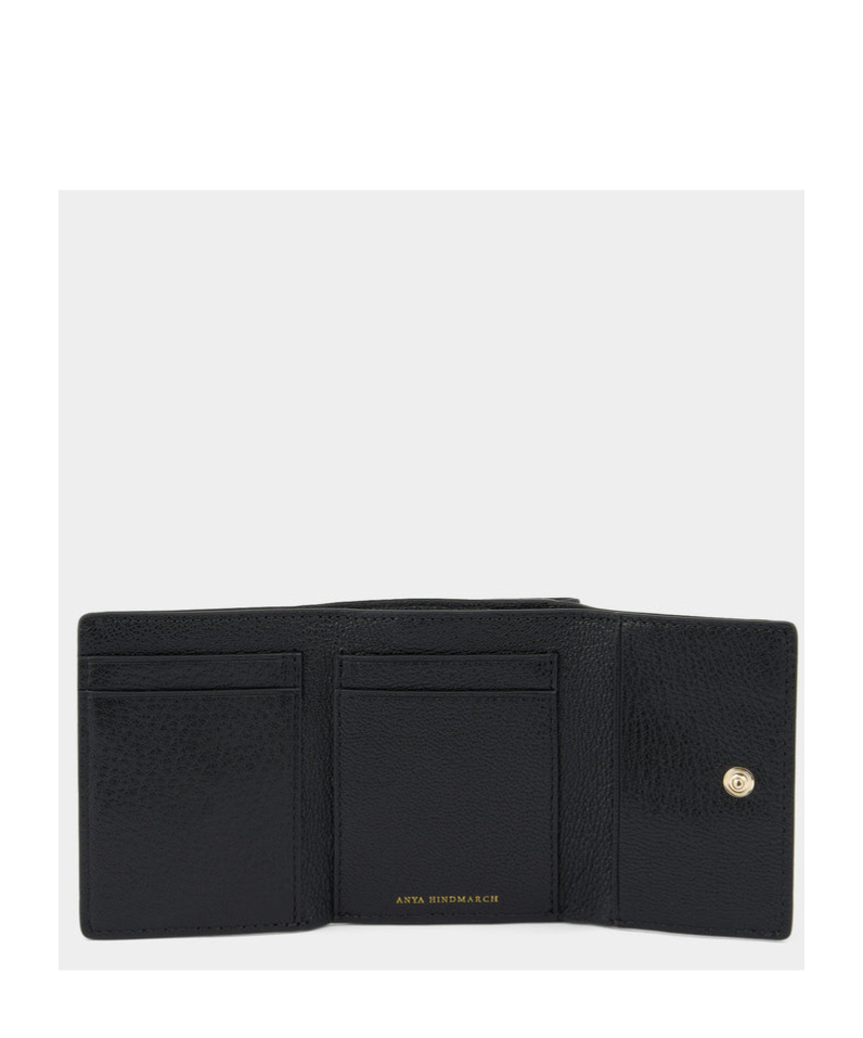 Shop Anya Hindmarch Mini Eyes Wallet In Black