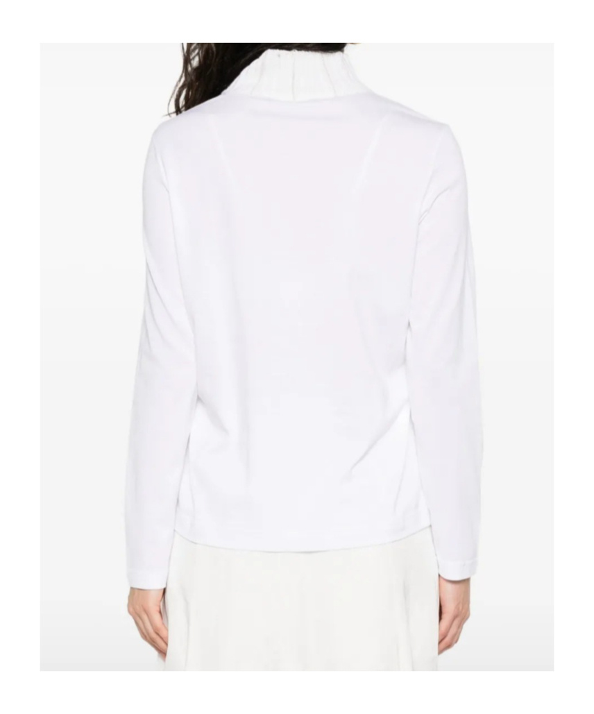 Fabiana Filippi Knit Collar Tee In White