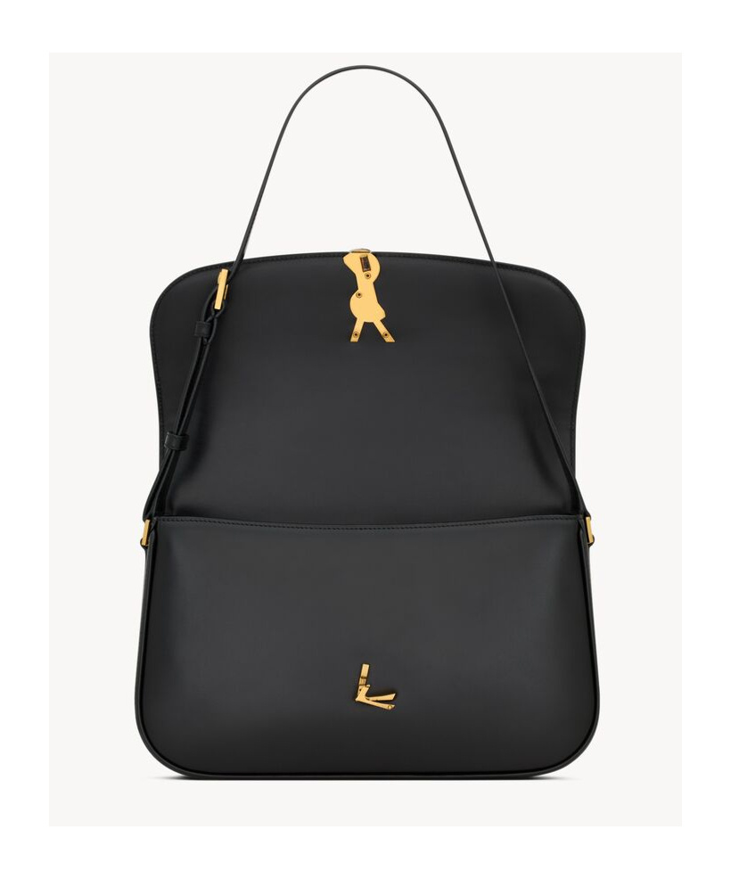 Saint Laurent Large Solferino Shoulder Bag In Black