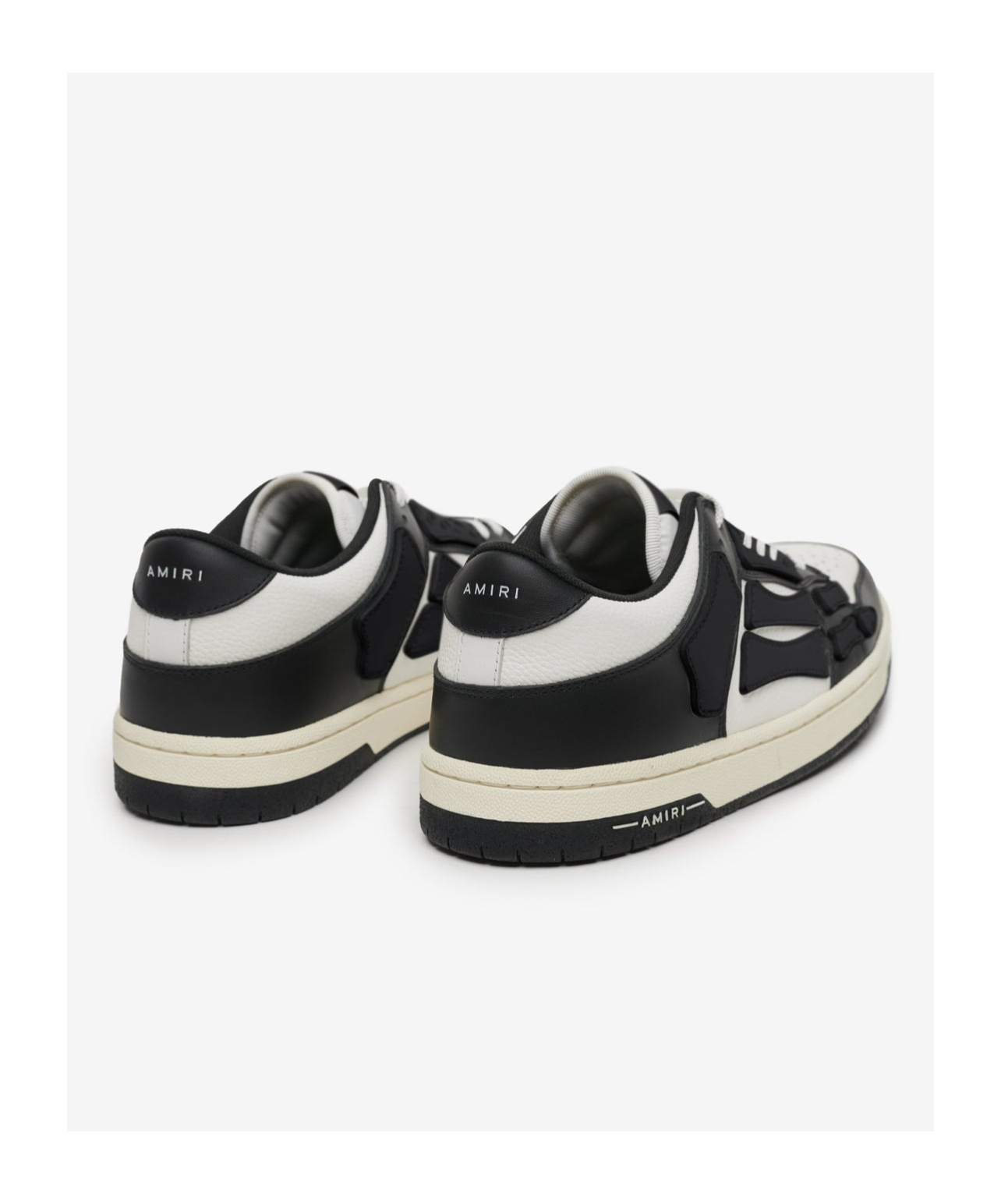 Amiri Skel Top Low Black And White Sneakers With Logo Patch On Thetongue And Contrasting Details On The Si In Multi