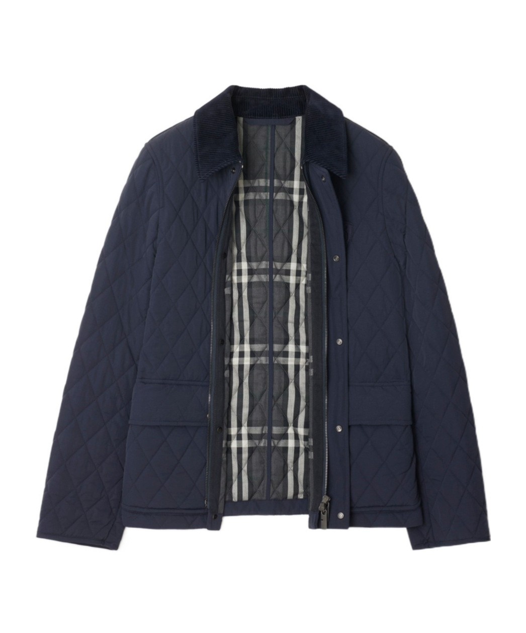 Shop Burberry Quilted Jacket In Black