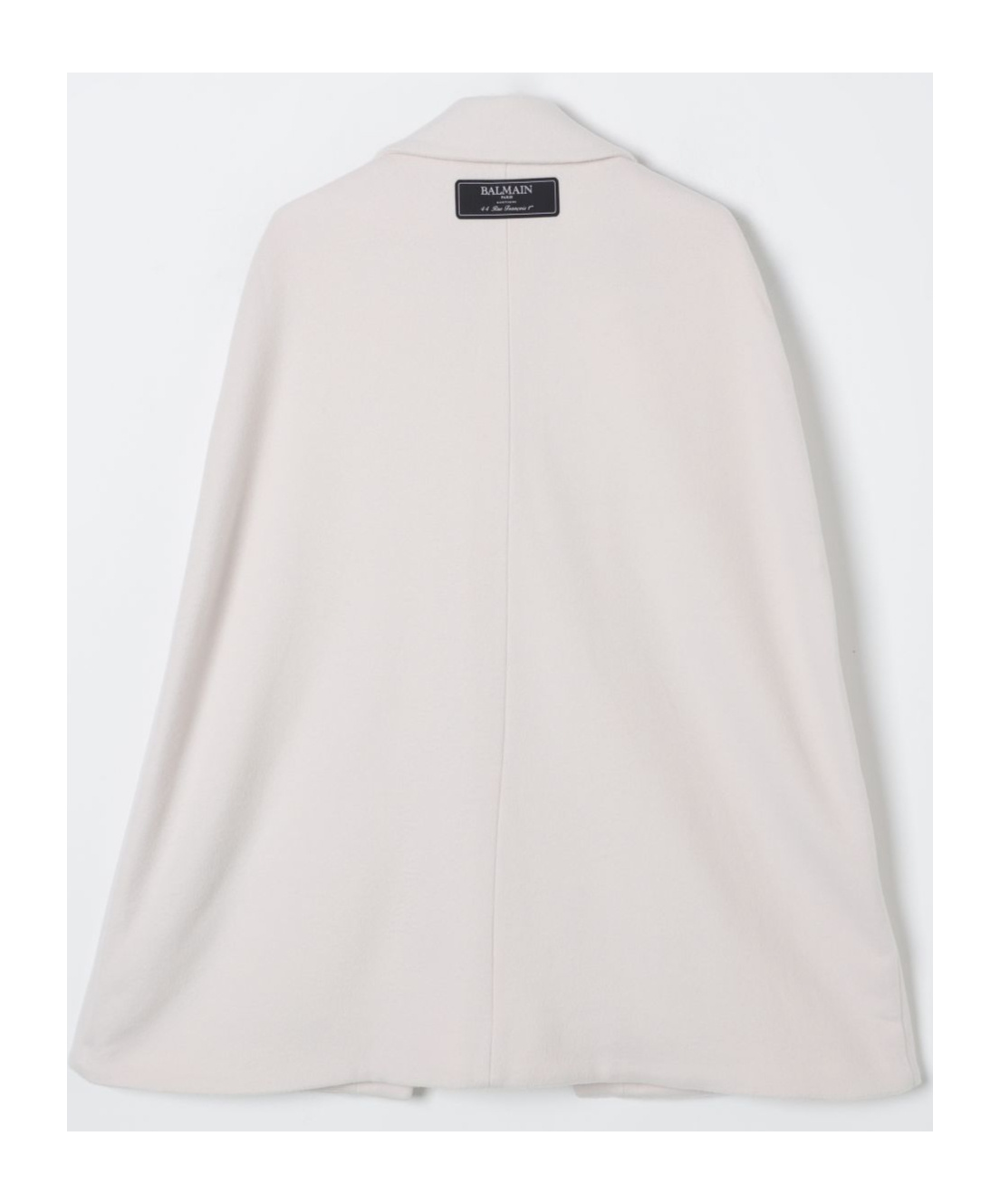 Balmain Lapel Coat In White