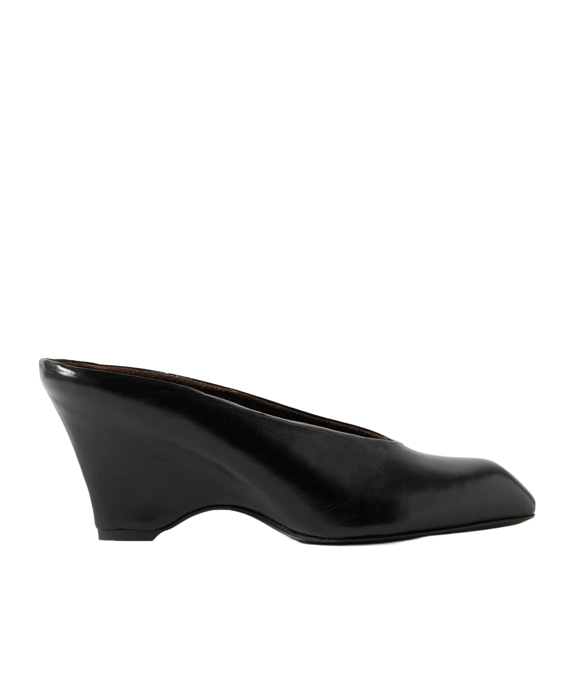 Khaite Wedge Heel Mules In Black