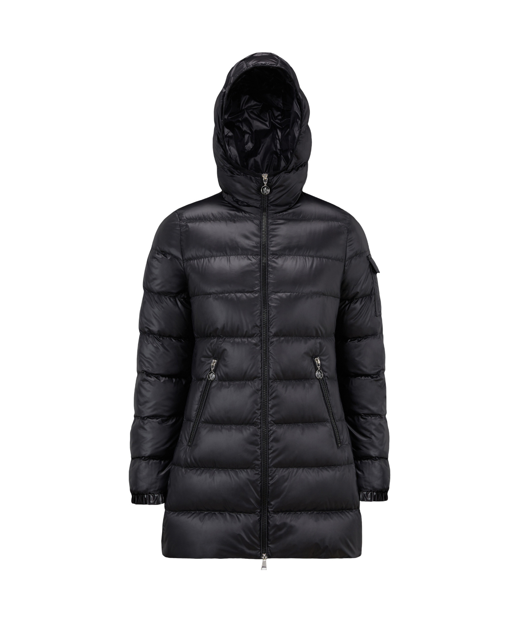 Moncler Glements Short Down Jacket Black In Black