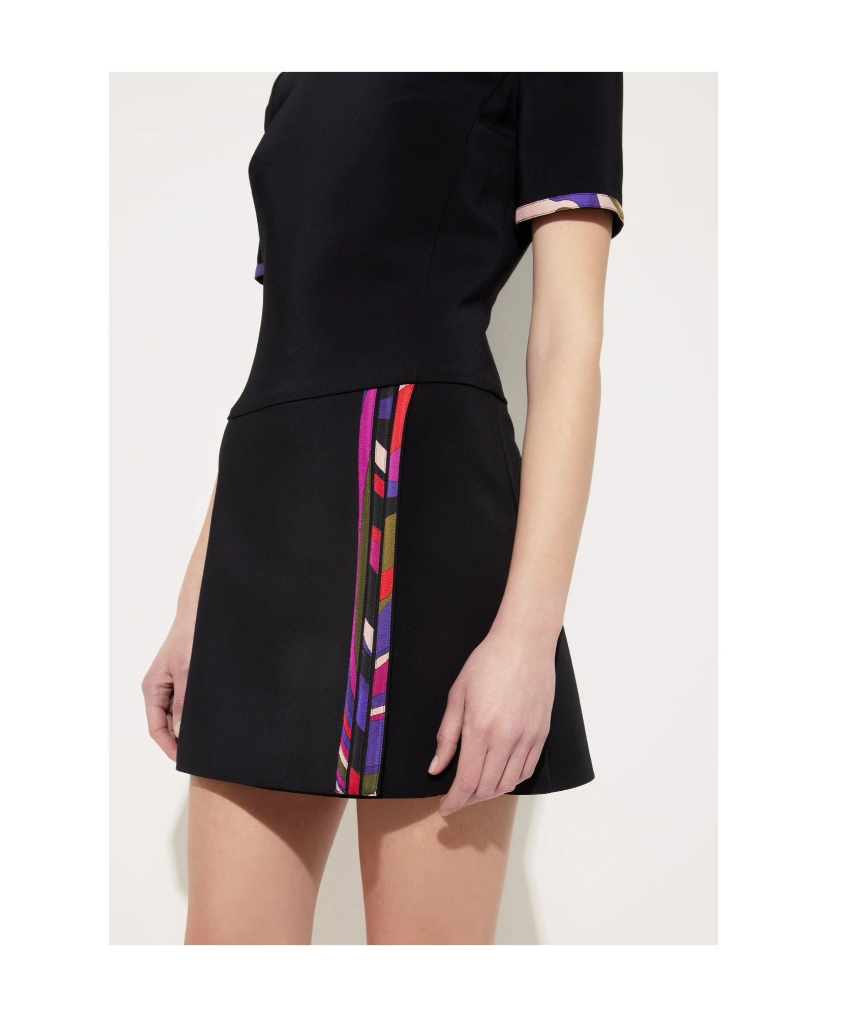Pucci Print Detail Dress In Black