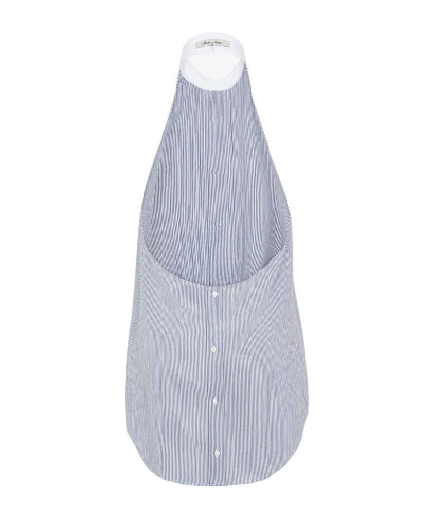 Fendi Embroidered Viscose Blend Shirt In Gray
