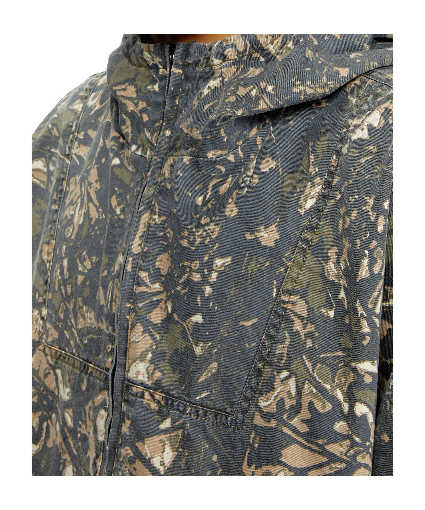 Diesel J-lint Jacket In Gray