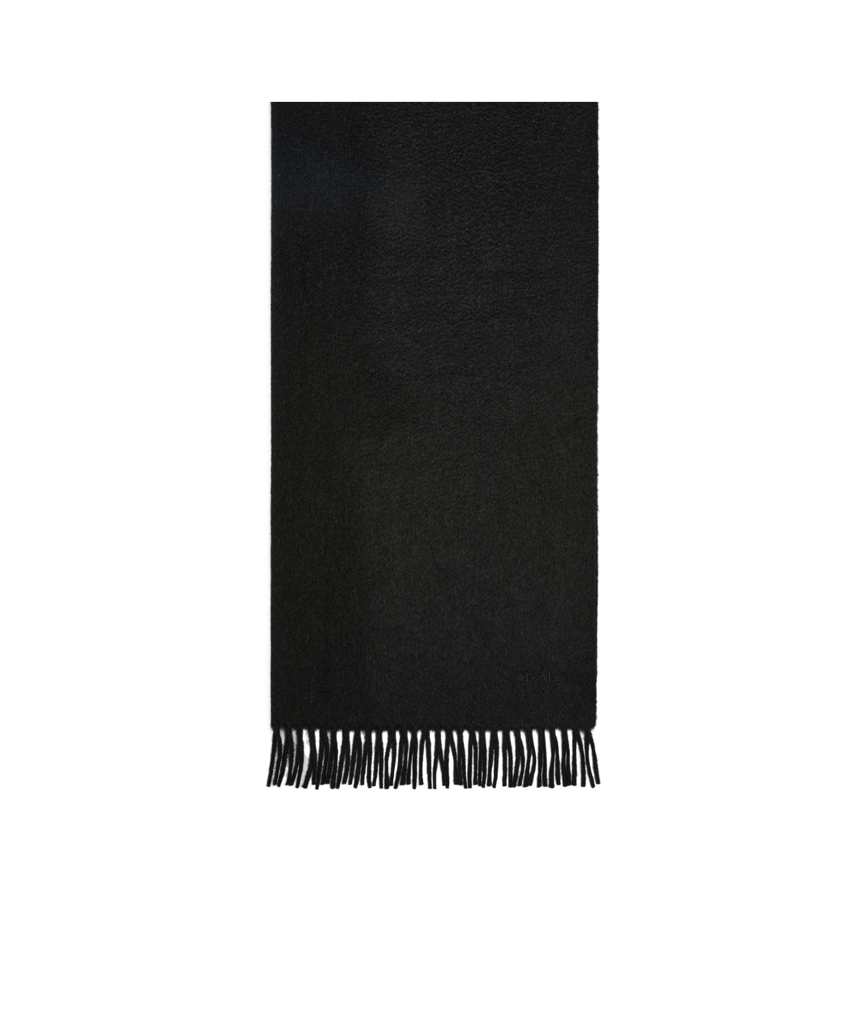 Max Mara Camel Logo Stole In Black