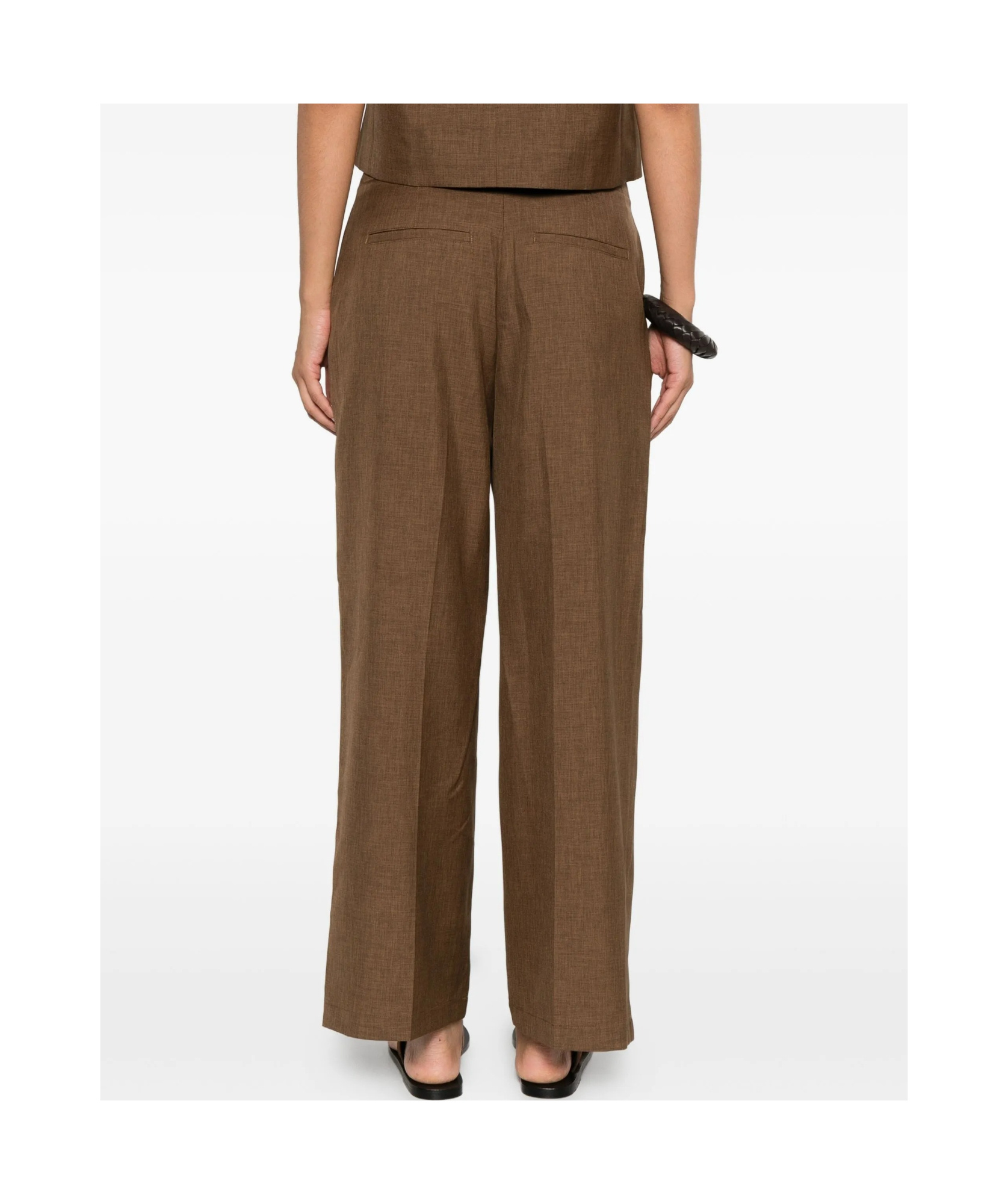 Theory Deep Plt Pant.city T Clothing In Brown