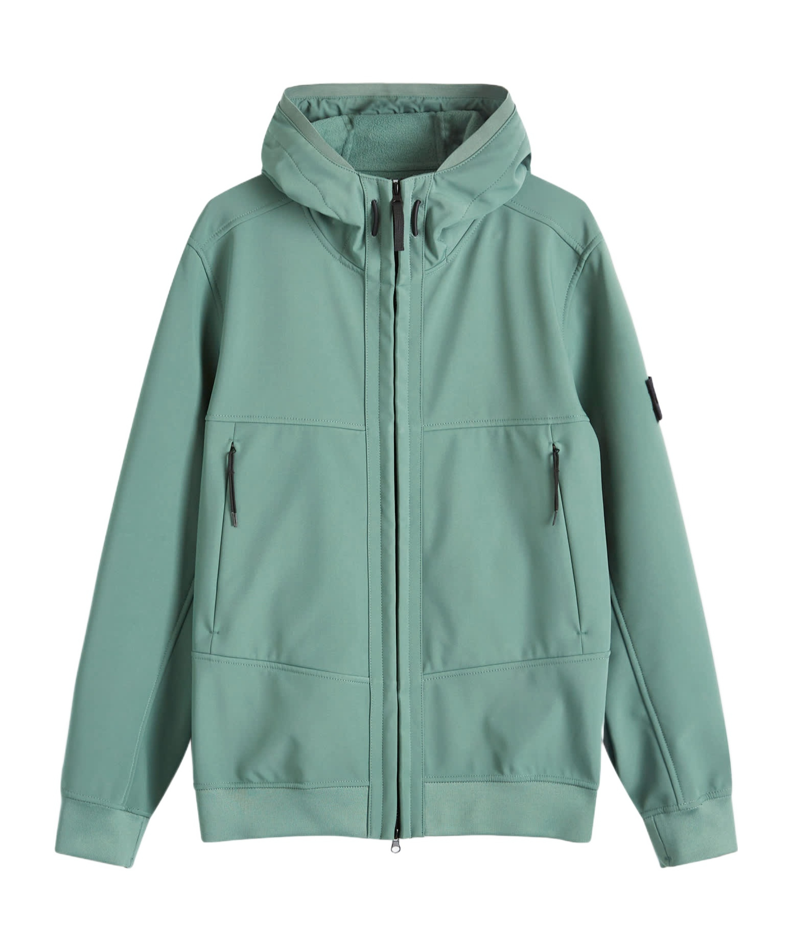 Stone Island Soft Shell-r Jacket In Green