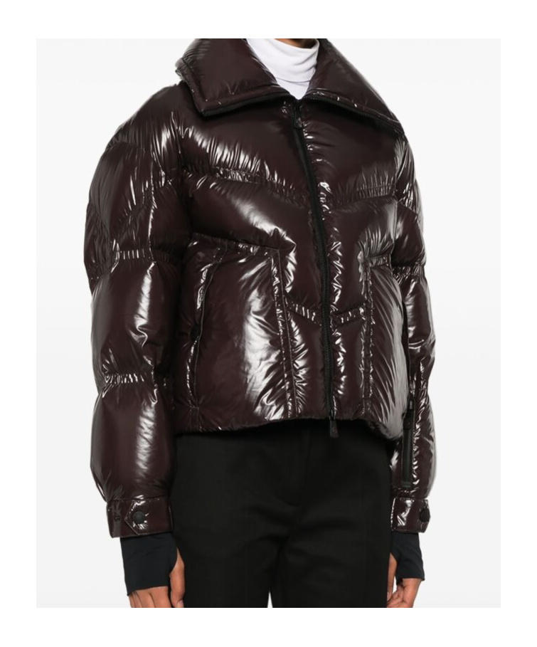 Moncler Grenoble Cluses High-shine Finish Down Jacket In Black