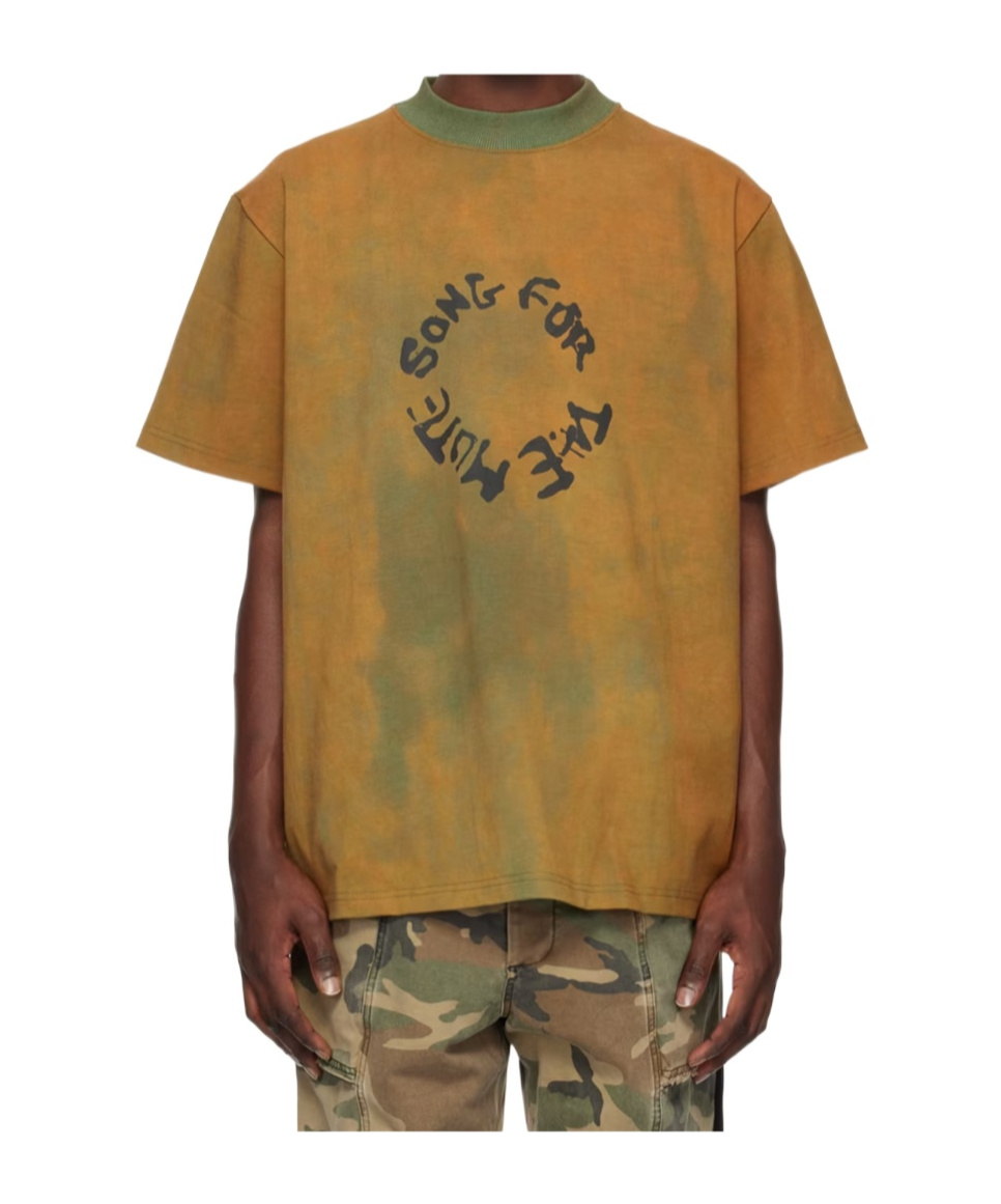 Song For The Mute Khaki Sftm Circle T-shirt In Brown