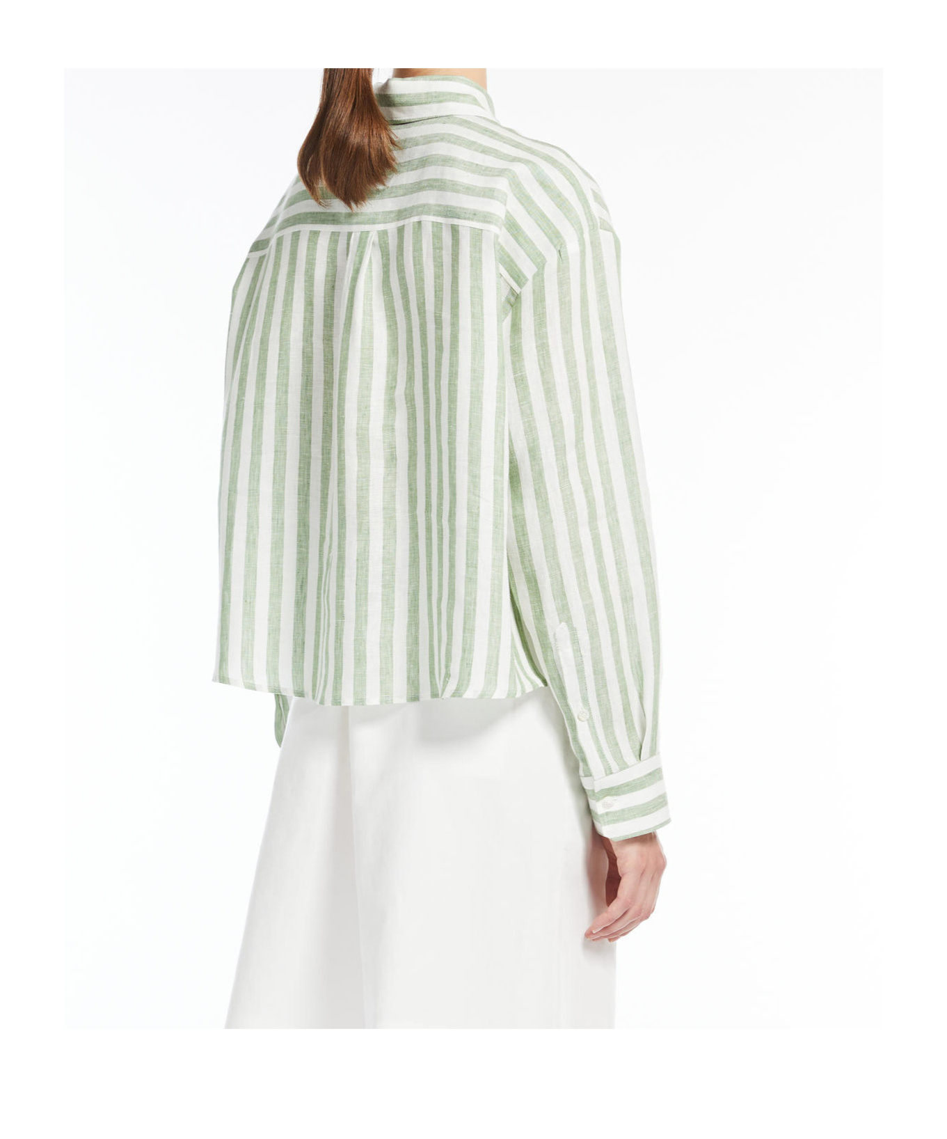 Weekend Max Mara Long-sleeved Shirt In White