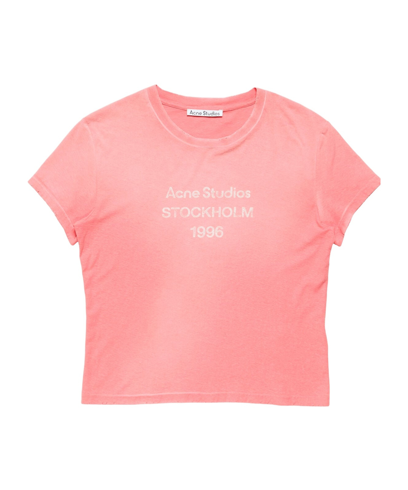 Acne Studios Fitted Logo T-shirt In Multi