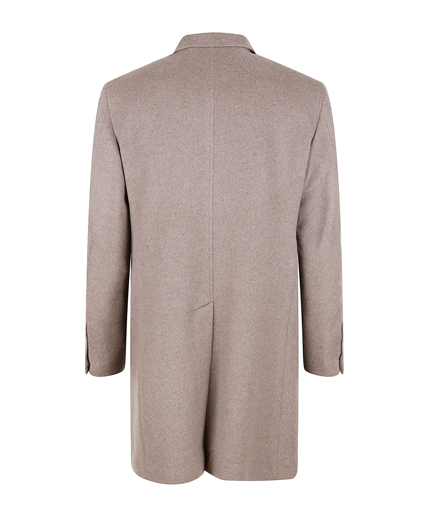 Tagliatore Single-breasted Tailored Coat In Brown