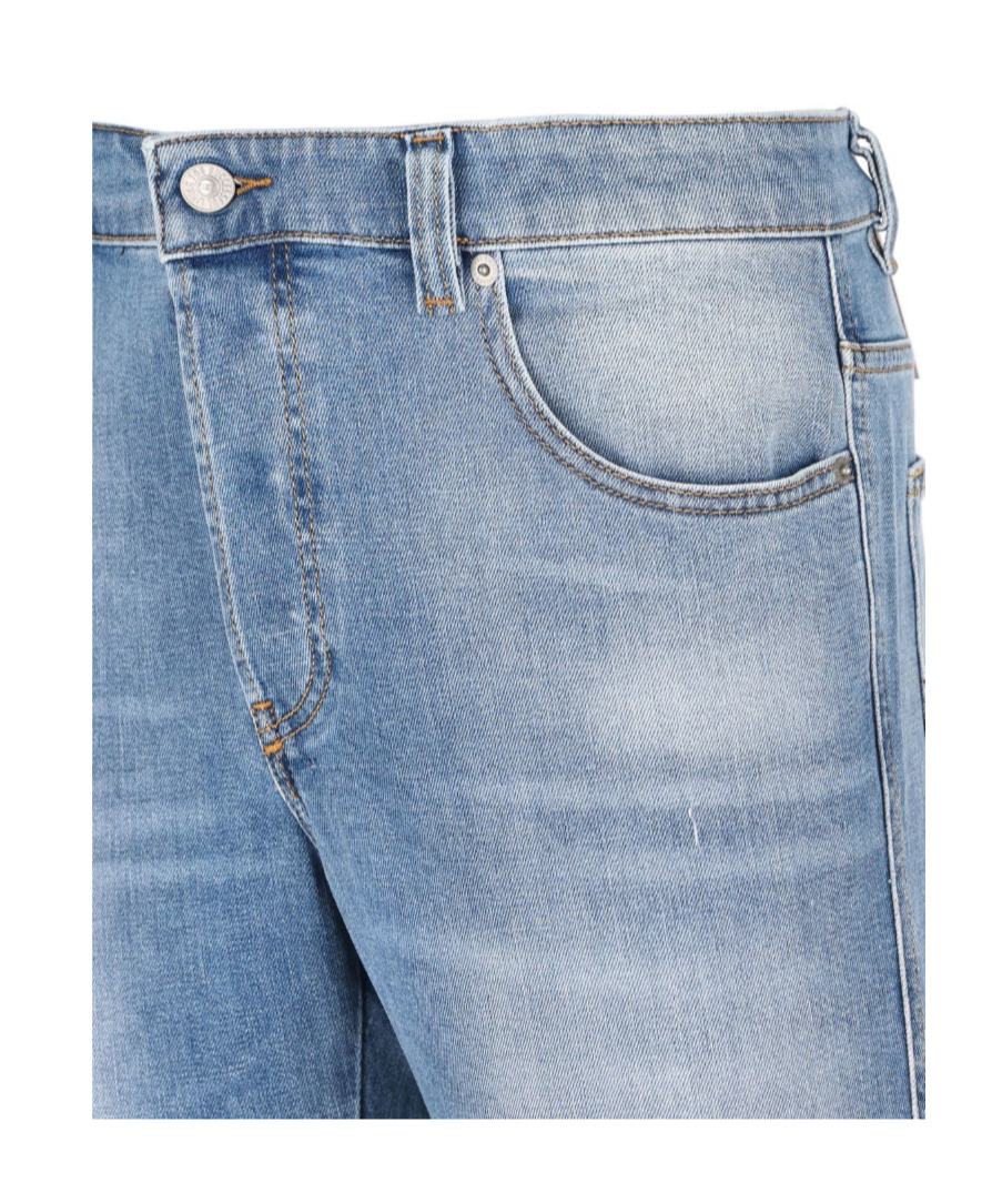 Diesel Logo-plaque Jeans In Blue