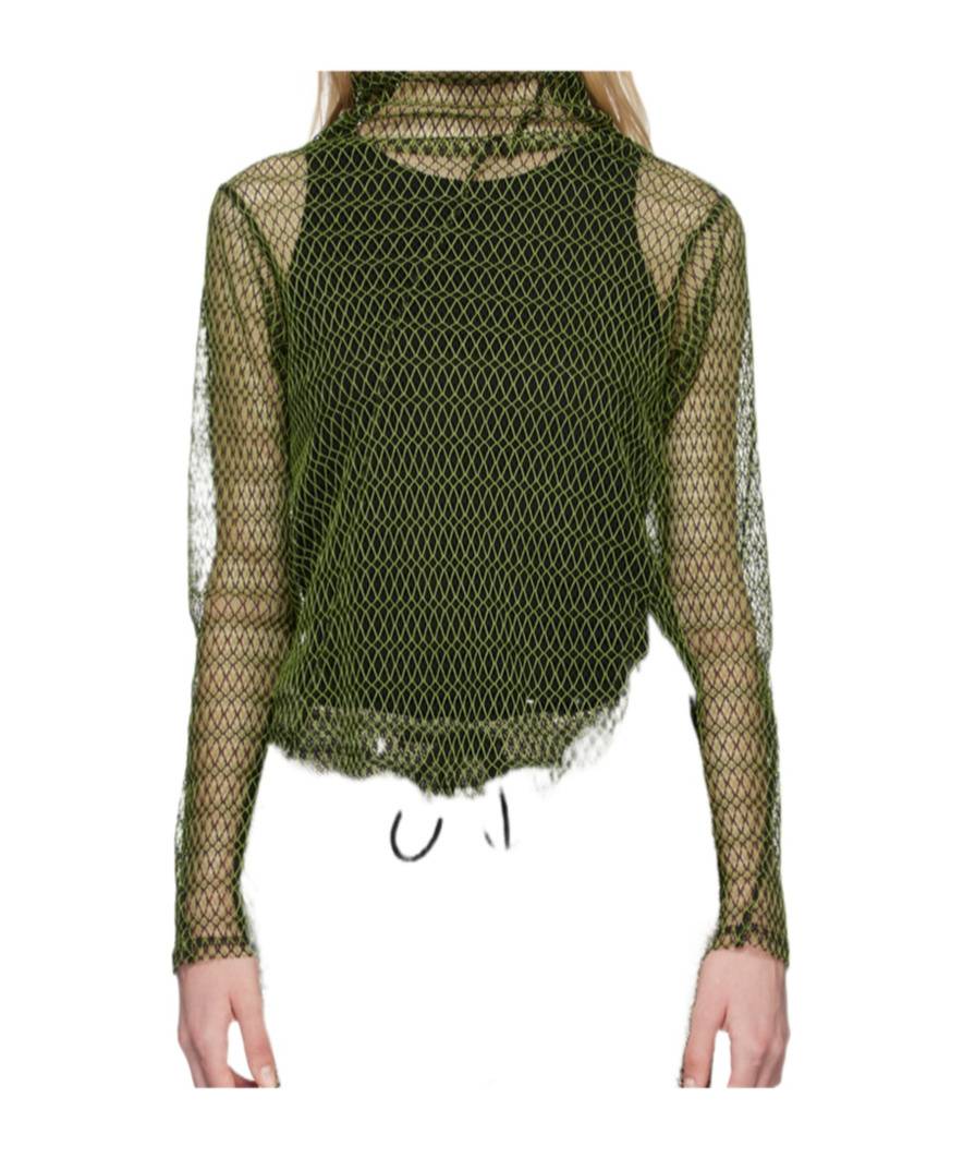 Song For The Mute Twist Sweater In Green