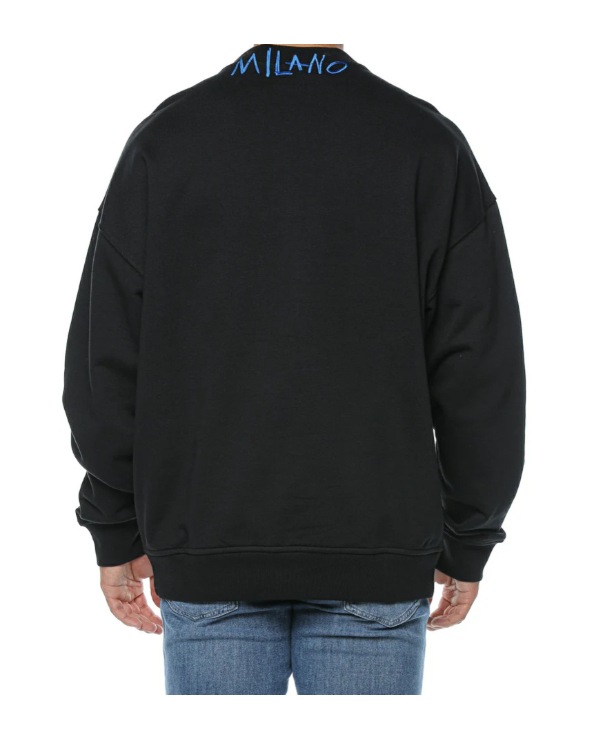 Just Cavalli Printed Sweatshirt In Black