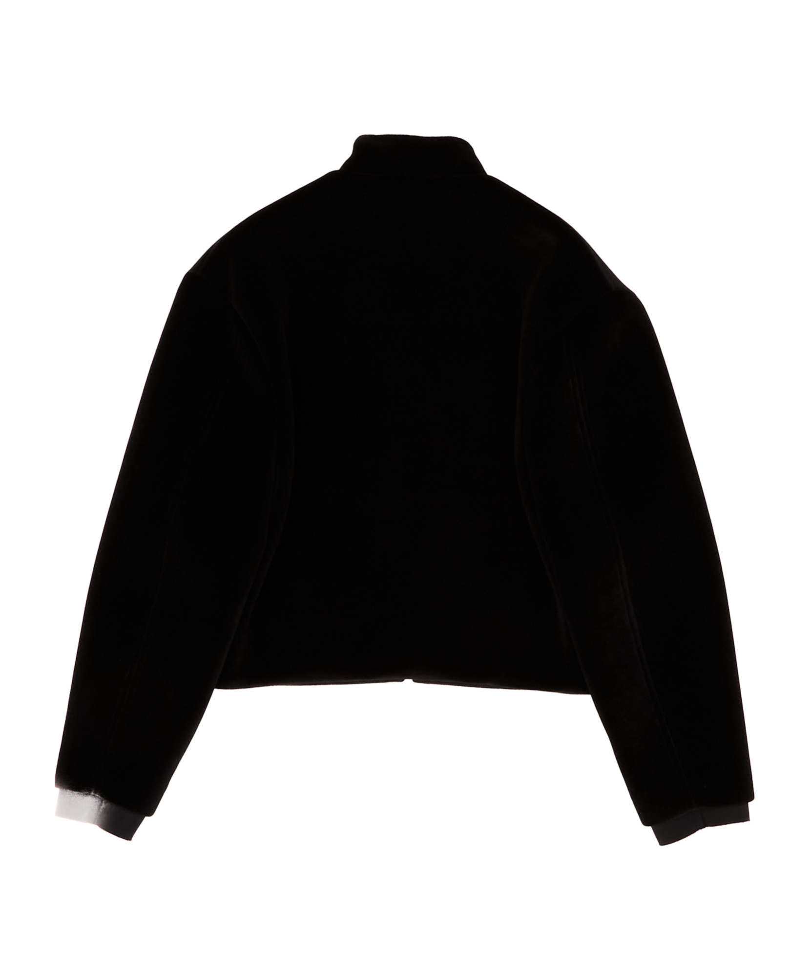 Jil Sander Velvet Full-zip Jacket In Black