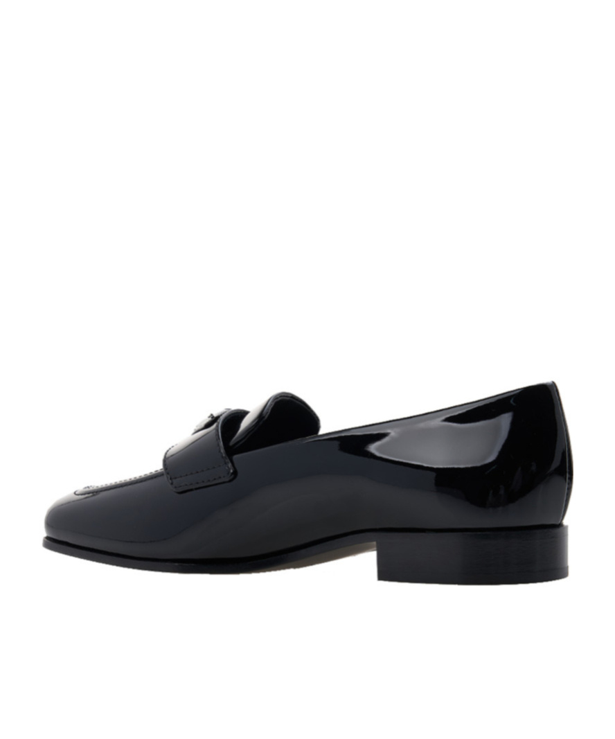 Prada Logo Loafers In Black