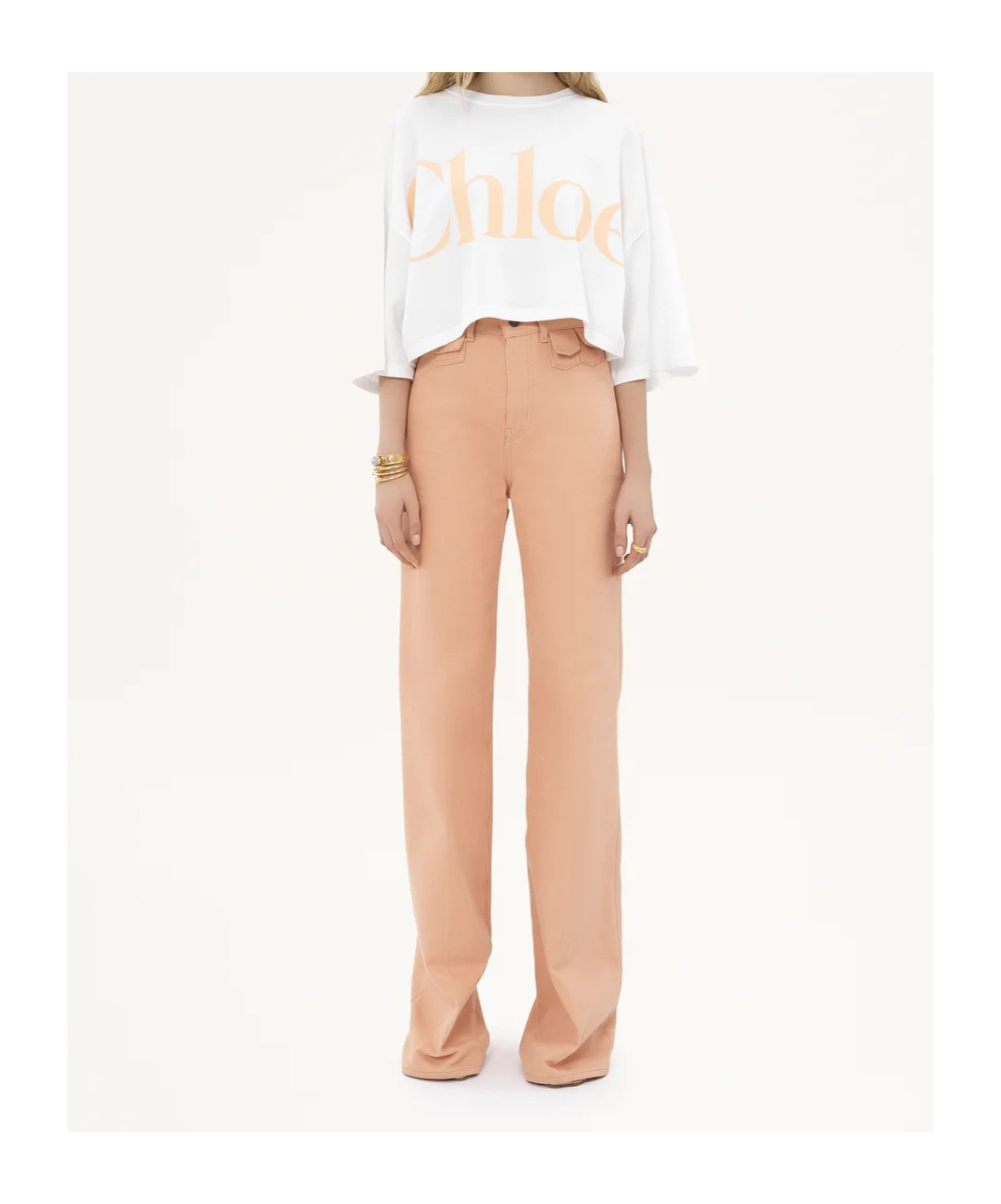 Chloé Open-necked Black Shirt In White