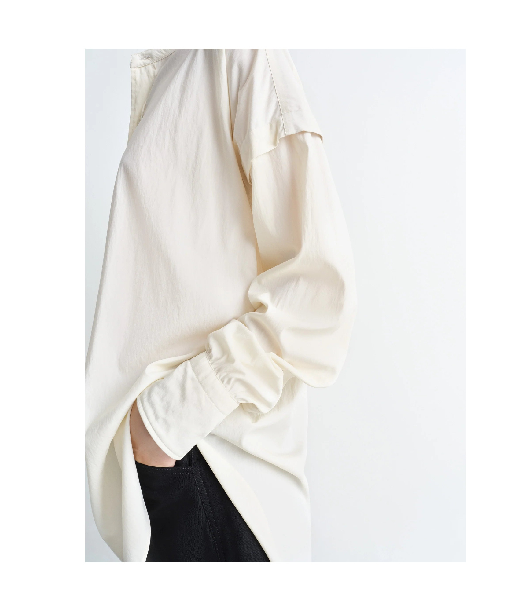 Lemaire White Shirts In Milky White