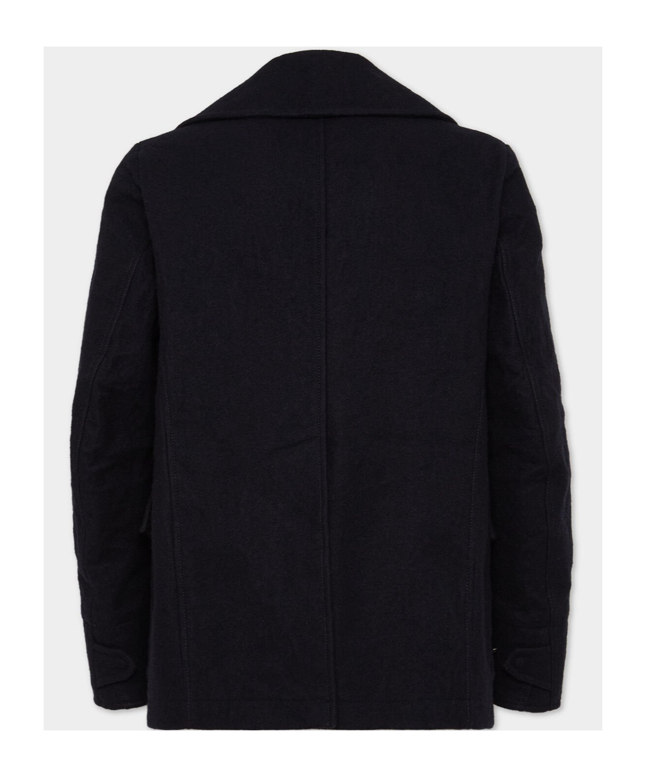 Dsquared2 Double-breasted Short Coat In Black