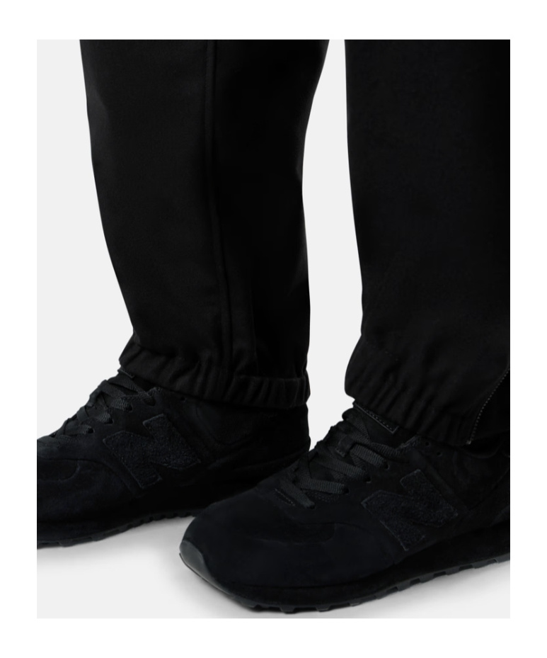 Stone Island Loose-fit Cargo Trousers With Elasticated Zipped Cuffs In Black