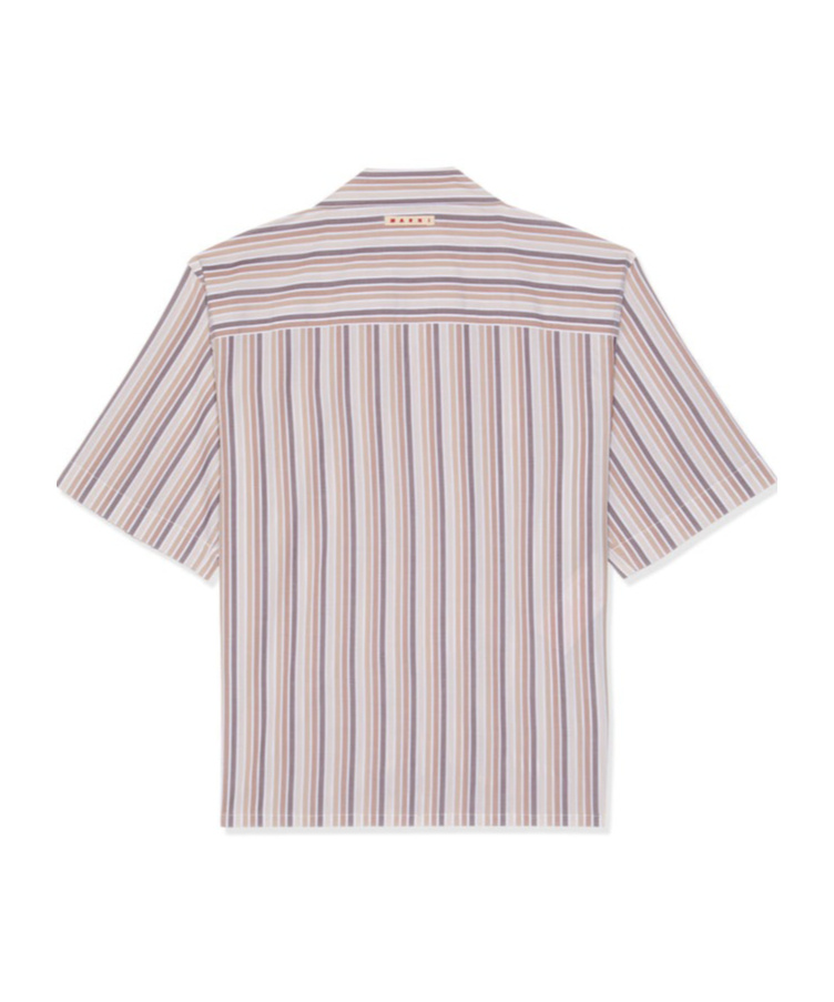 Marni Striped Shirt In White