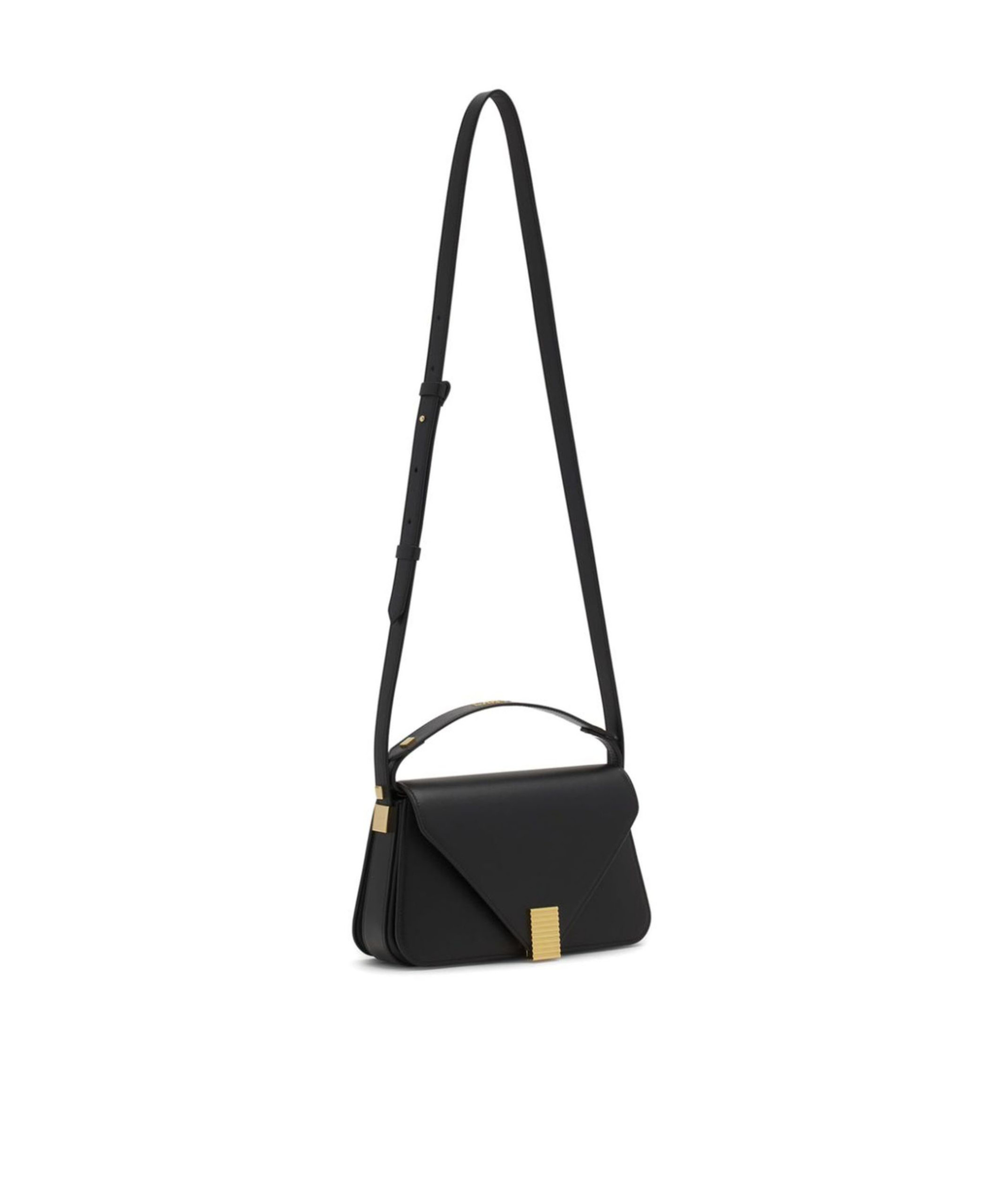Shop Lanvin Flip Shoulder Bag In Black