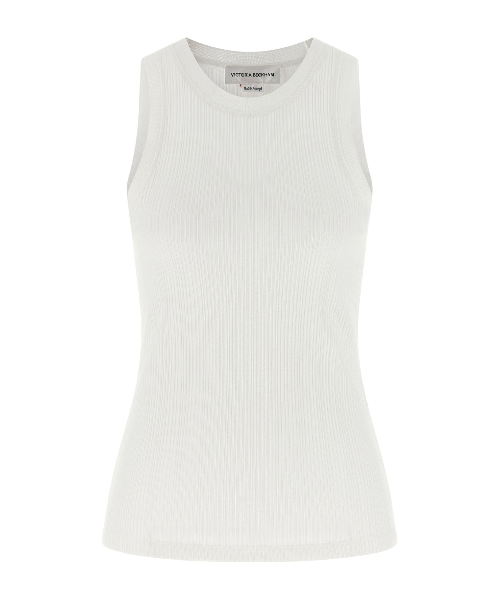 Victoria Beckham 'rib Tank' Top In White