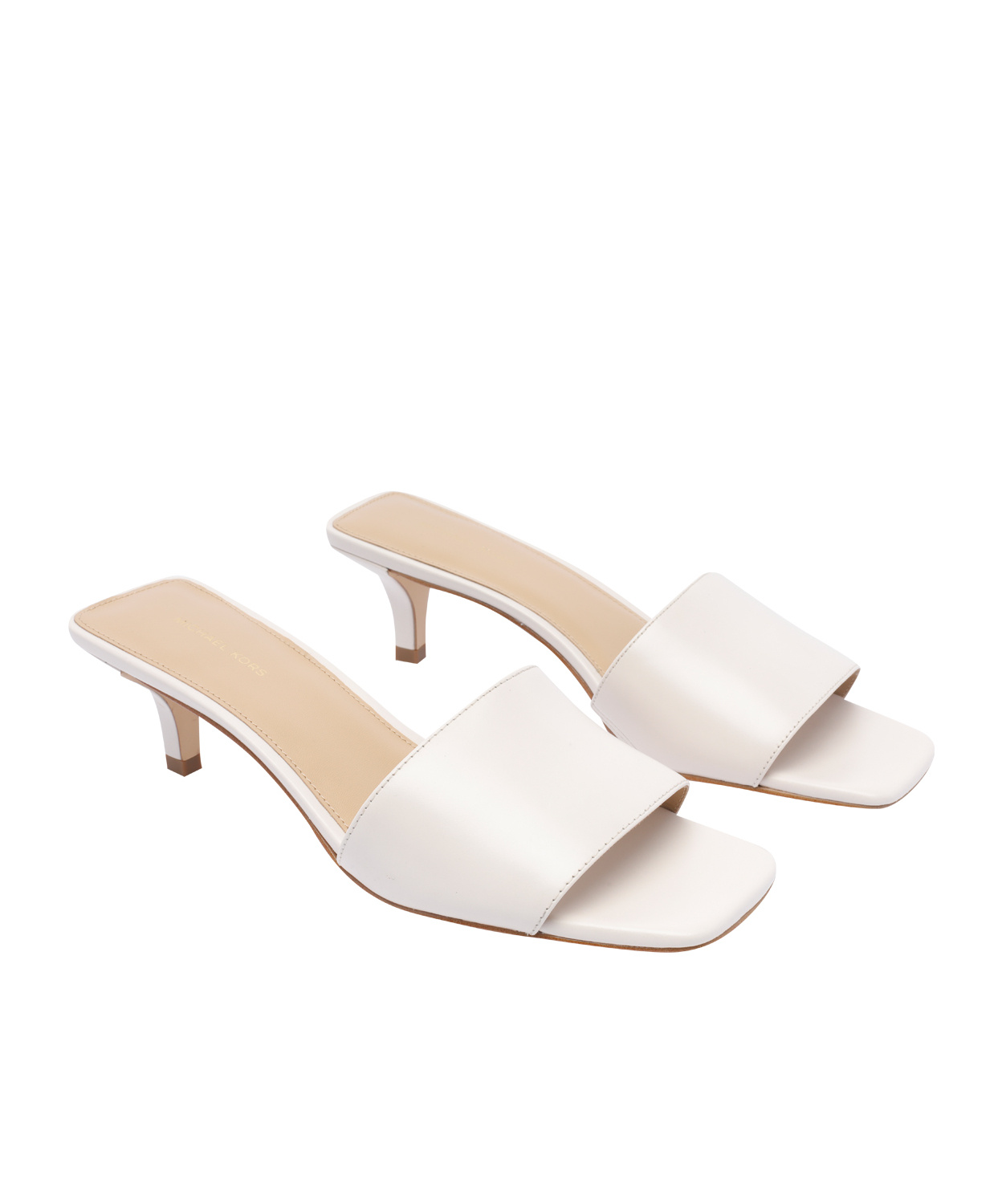 Michael Michael Kors Square Toe Sandals In Neutral