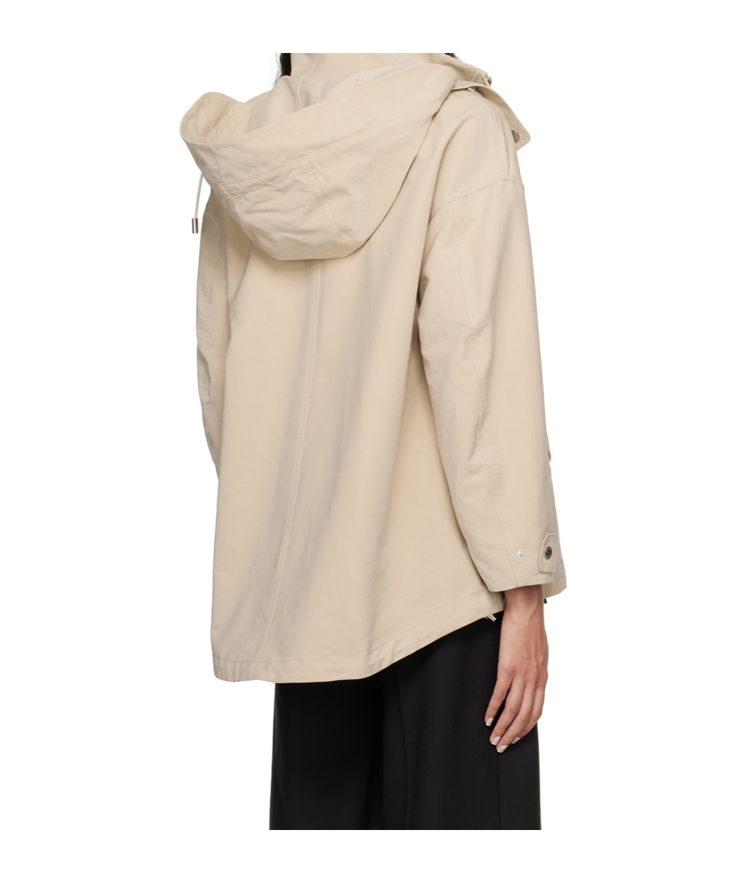 Hugo Boss Beige Hoodedjacket In Nude